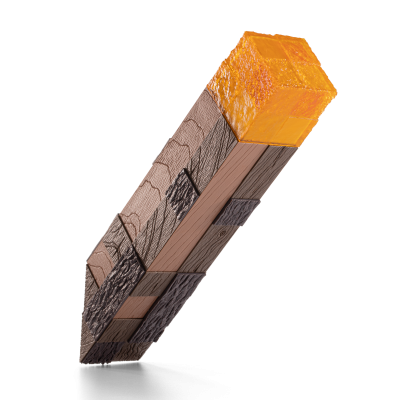 Torcia Minecraft LED - Noble Collection, Luce Tremolante, 25.4 Cm - Foto 5