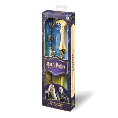 Elder Wand & Lord Voldemort Role Play Wands Twin Pack — The Noble